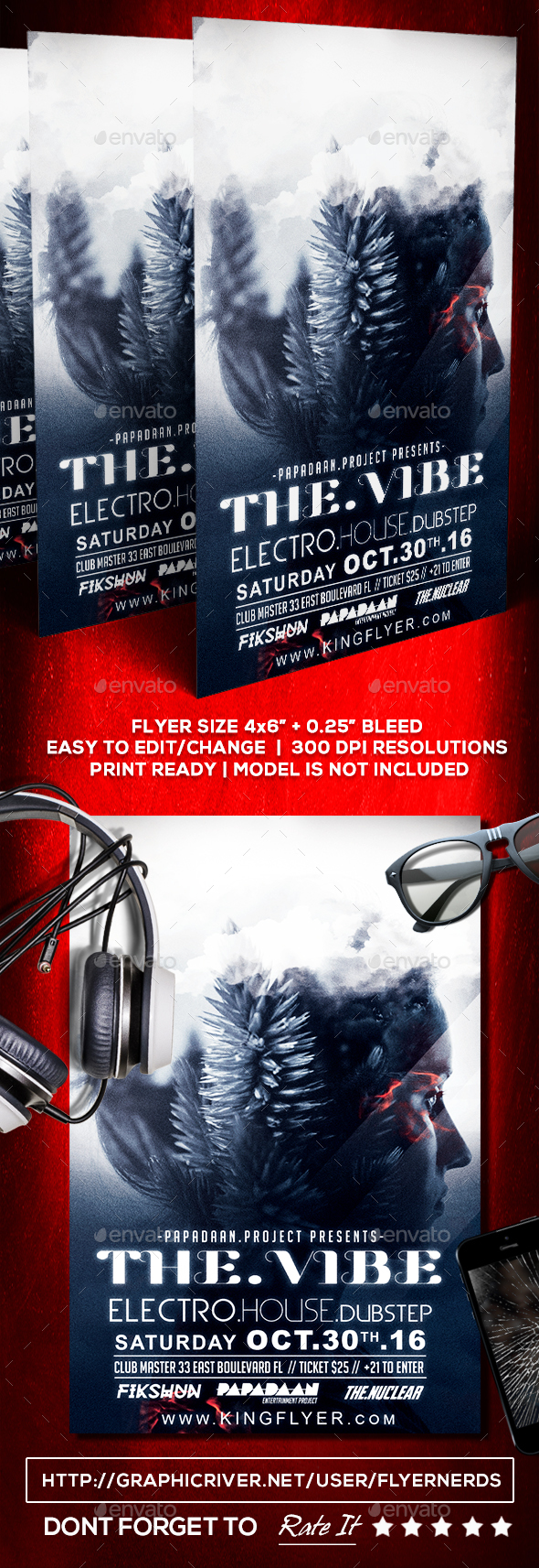 The Vibe Party Flyer - Concerts Events
