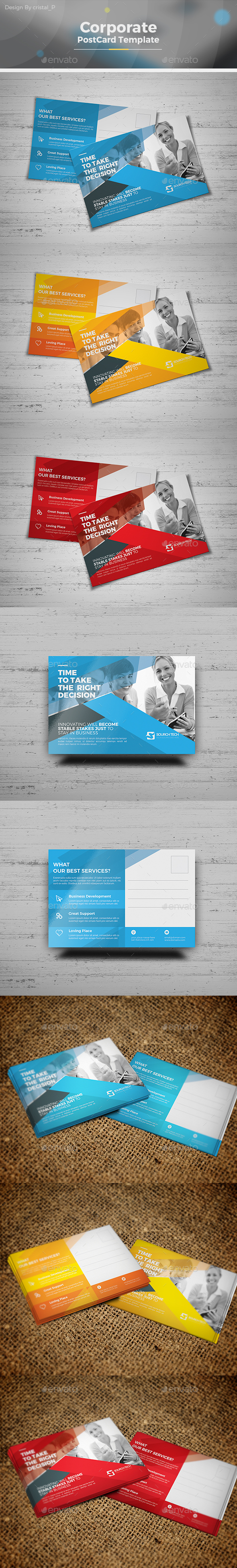 Postcard Template - Cards & Invites Print Templates