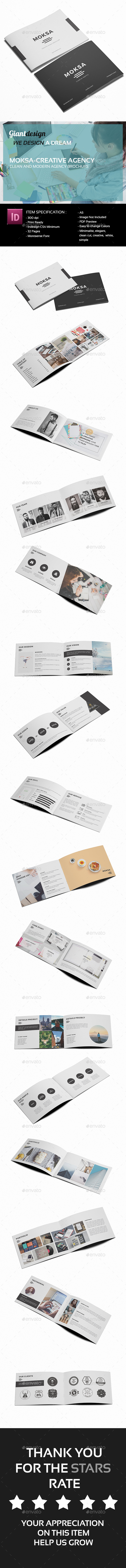 Moksa - Creative Agency Brochure - Portfolio Brochures