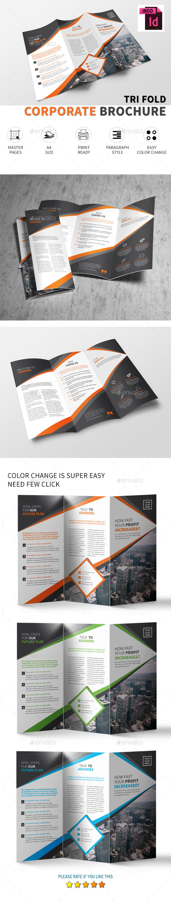 Corporate Tri-fold Brochure - Corporate Brochures