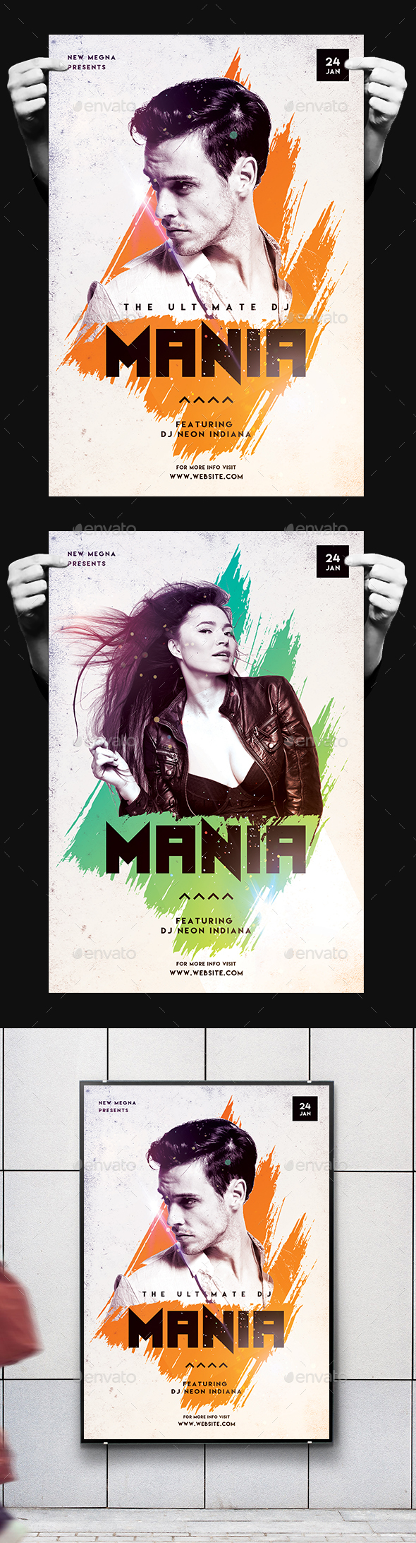 DJ Mania Poster/Flyer - Clubs & Parties Events