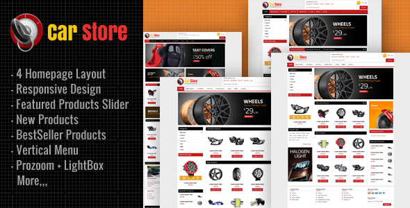 Accessories Car Magento Theme - Magento eCommerce