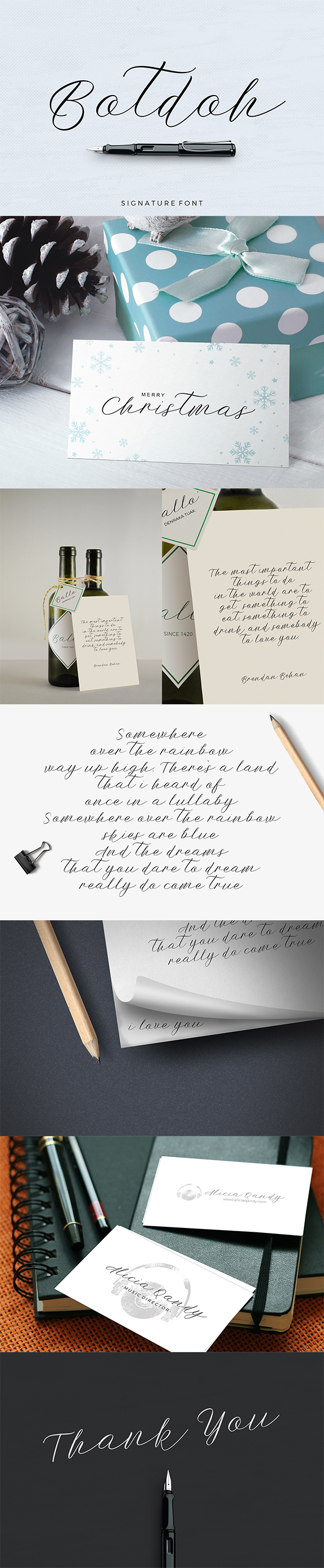 Botdoh - Script Fonts