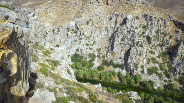 Palm Beach Preveli in Crete Greece