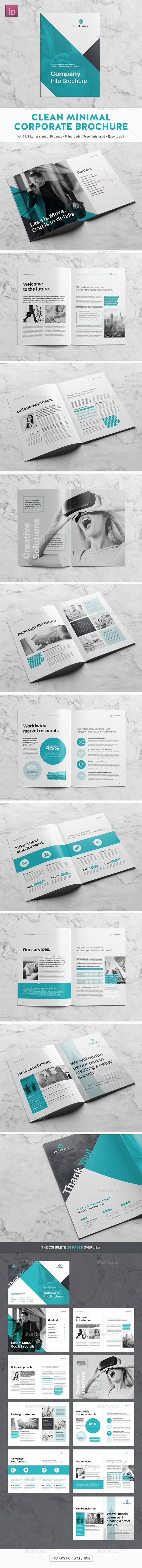 Clean Minimal Corporate Brochure - Corporate Brochures