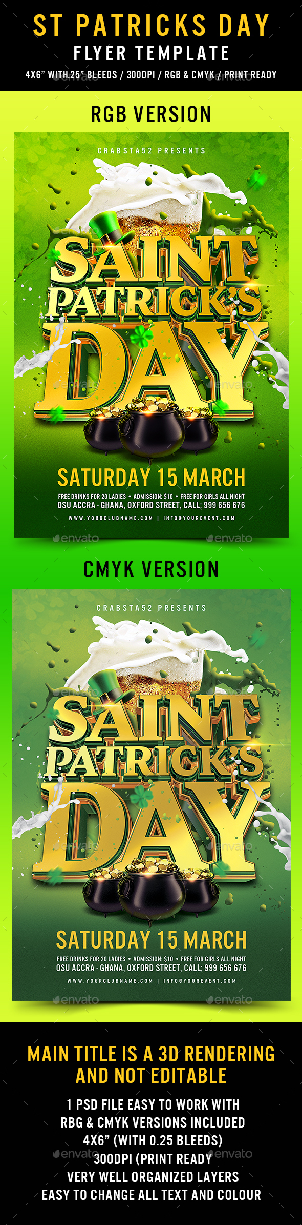St Patricks Day Flyer Template - Events Flyers
