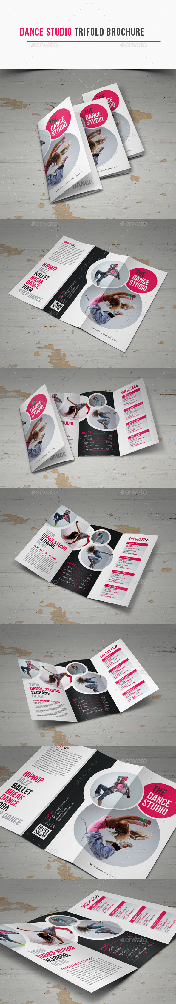 Dance Studio Trifold Brochure - Corporate Brochures