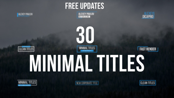 Minimal Titles - VideoHive 19410076