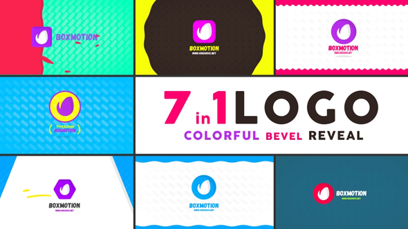 Colorful Bevel Logo Reveal