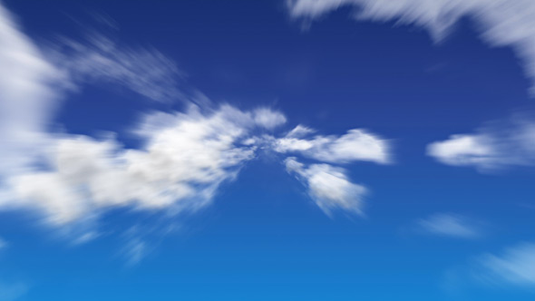 High Speed Cloud Journey - Blue & Transparent BG