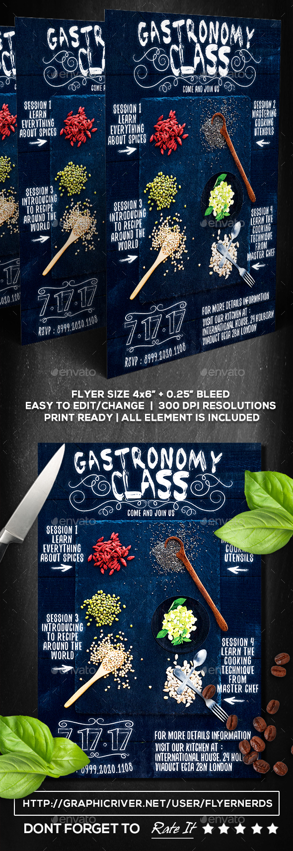 Gastronomy Class Flyer