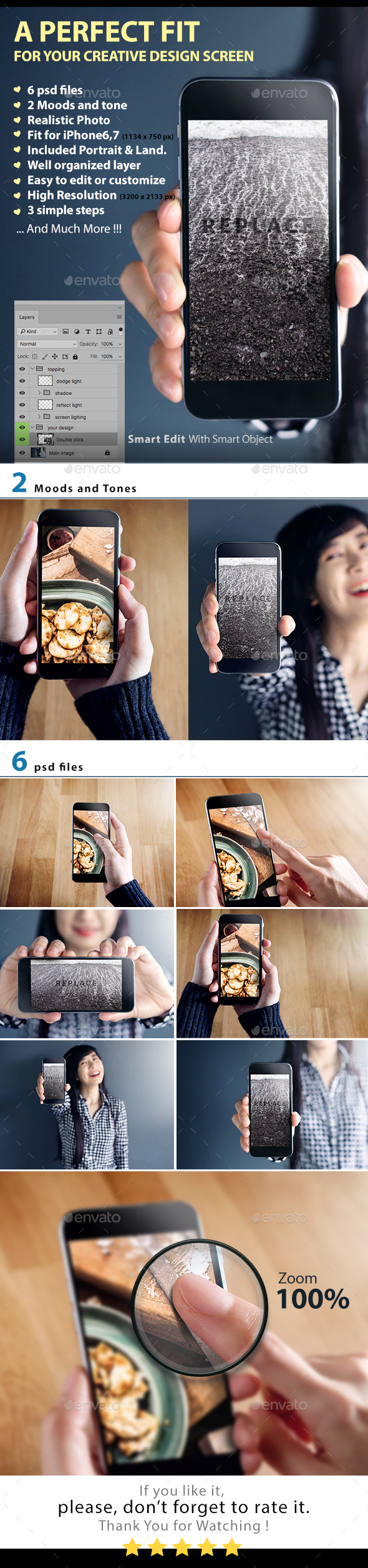 Phone Mockup Series1 - Mobile Displays