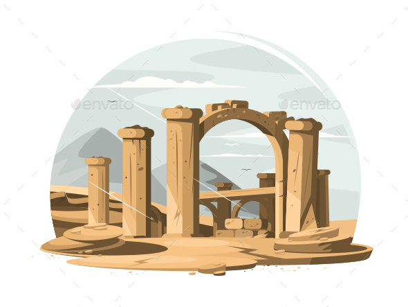 Architectural Ruins Old - Buildings Objects