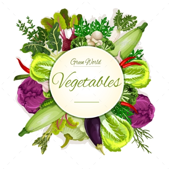 Healthy Vegan Vegetable Food Banner - Food Objects