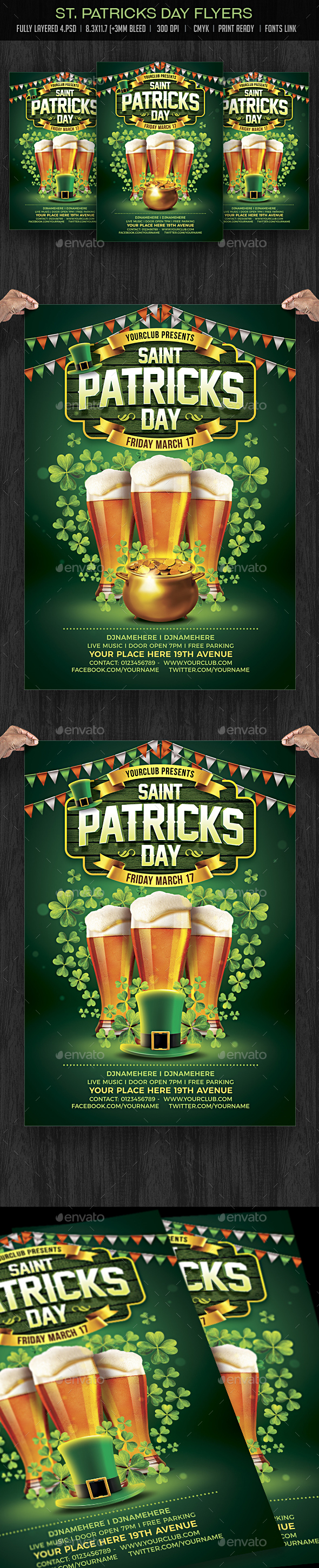 St. Patricks Day Party Flyer - Events Flyers
