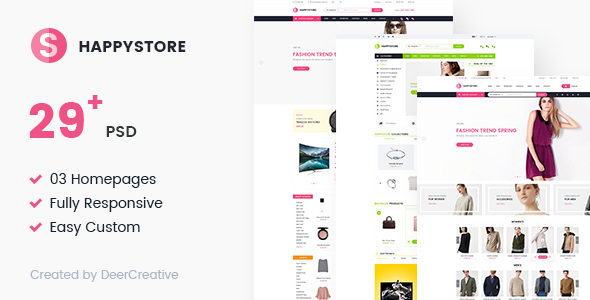 HappyStore Multi-Purpose - ThemeForest 19345574