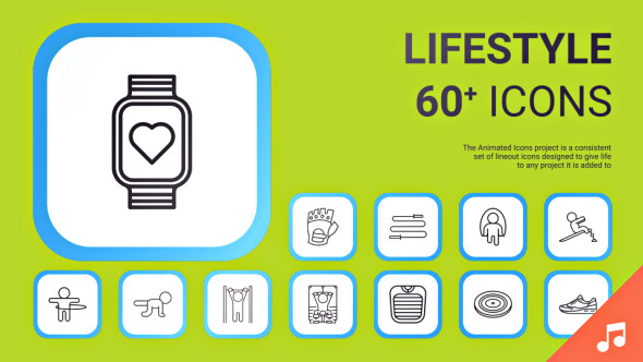 Lifestyle Icons and - VideoHive 19414112