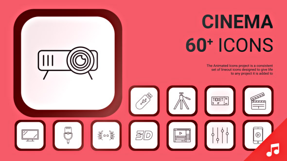 Cinematography Icons and Elements