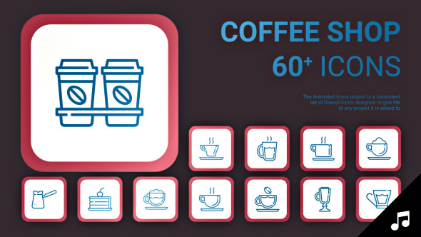 Coffee Shop Icons and Elements