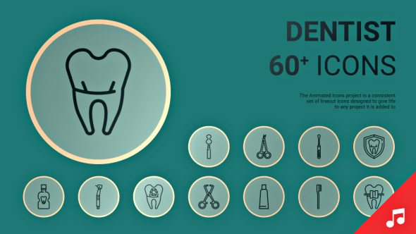 Dentist Icons and - VideoHive 19414462