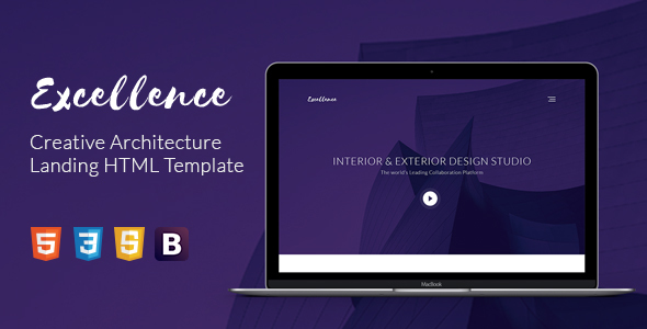 Excellence Creative Architecture Landing HTML Template by ideaz13