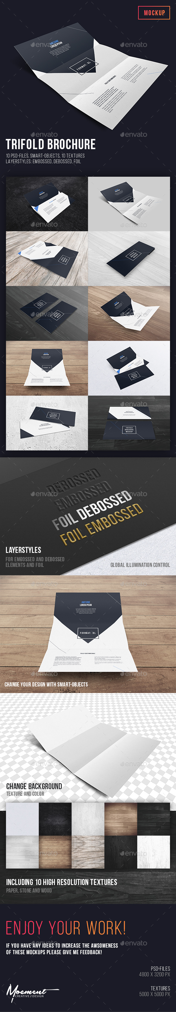 Trifold Brochure Mockup - Brochures Print