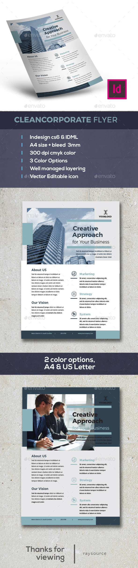 Clean corporate flyer - Corporate Flyers