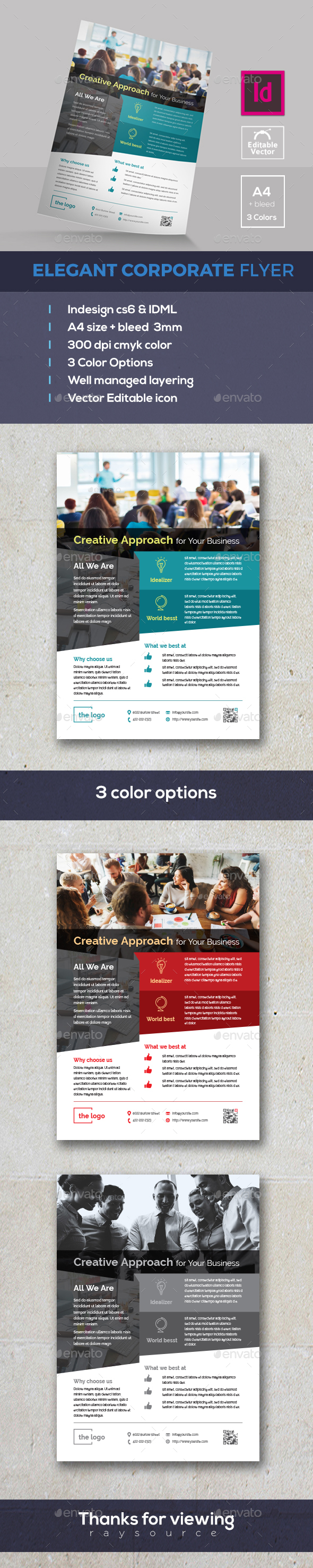 Elegant Indesign Flyer - Corporate Flyers