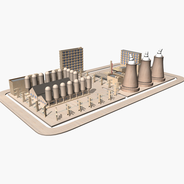 Nuclear Power Plant - 3Docean 19417325