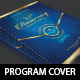 Blue Anniversary Gala Program Cover Template