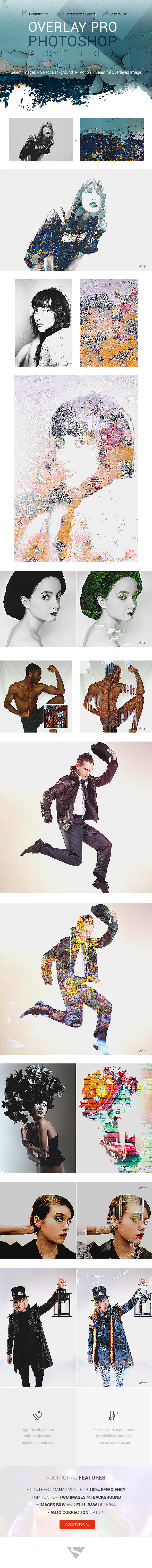 Pro Overlay - Photoshop Action - Photo Effects Actions