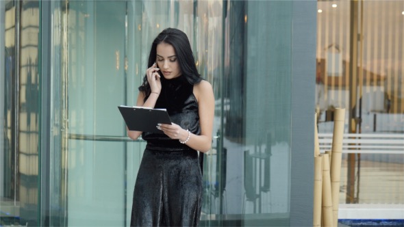 Beautiful Businesswoman With Phone