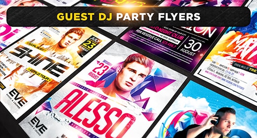 Guest Dj Party Flyers