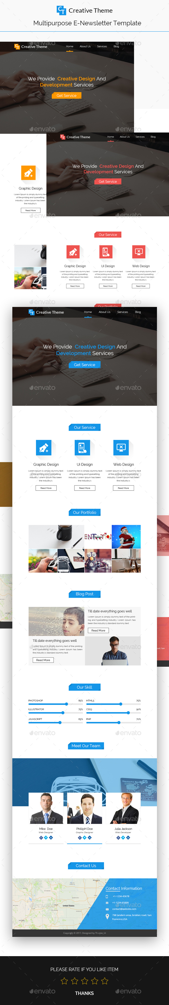 creative newsletter template