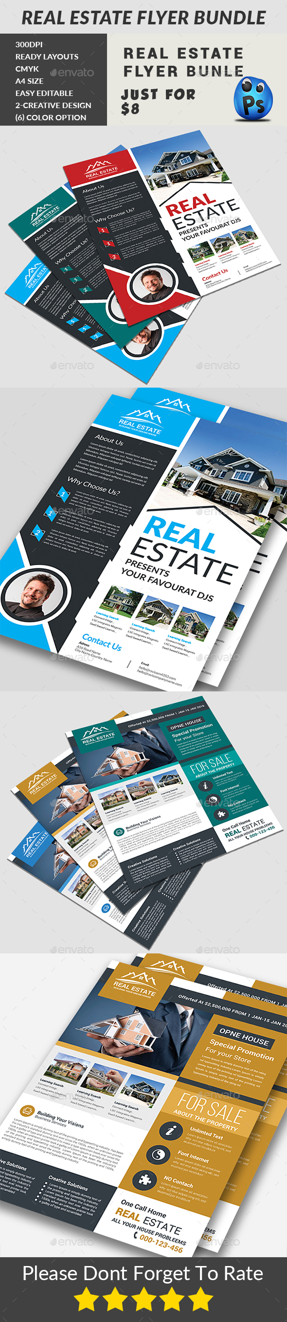 Real Estate Flyer Bundle - Corporate Flyers
