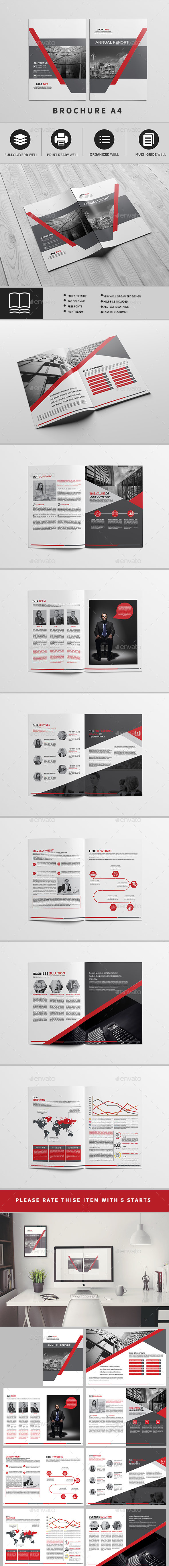 Annual Report Brochure - Brochures Print Templates