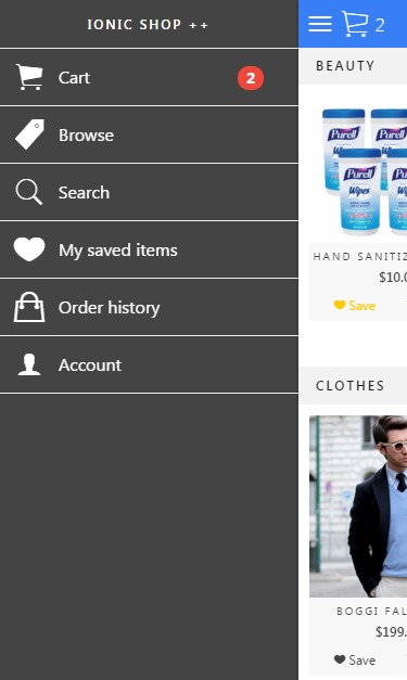 Ionic Shop Advanced Ecommerce Template With Firebase V3 And Stripe By Noodlio Ionic Ecommerce Template Free