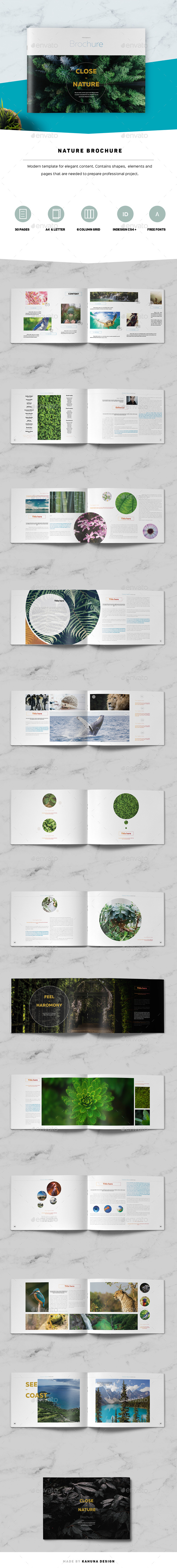 Nature Landscape Brochure - Brochures Print Templates
