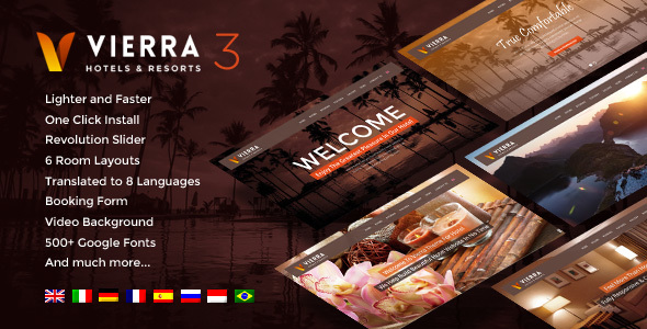 Vierra - Hotel WordPress Theme - Travel Retail