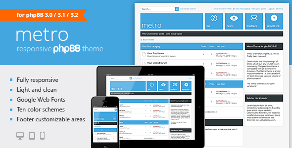 phpbb metro