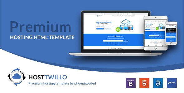 HostTwillo Responsive Hosting HTML Template