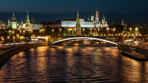 Night View To the Kremlin