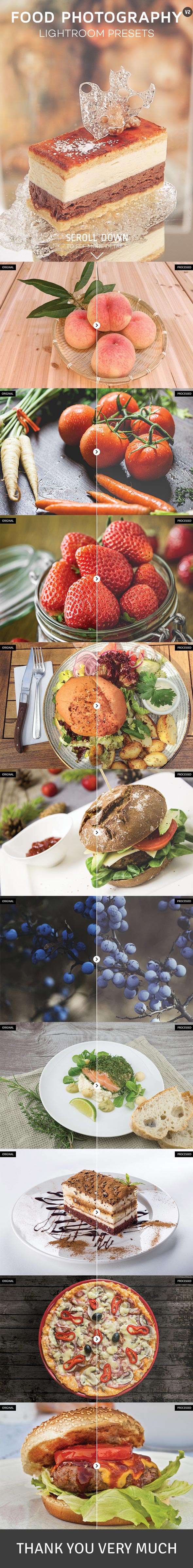 10 Food Photography Lightroom Presets Ver. 2 - Lightroom Presets Add-ons