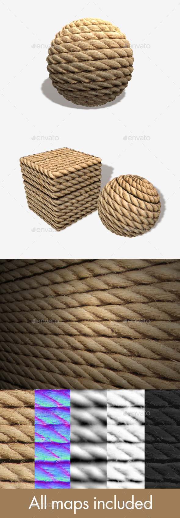 Wrapped Rope Seamless - 3Docean 19424198