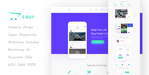 App Landing Template - Software Technology