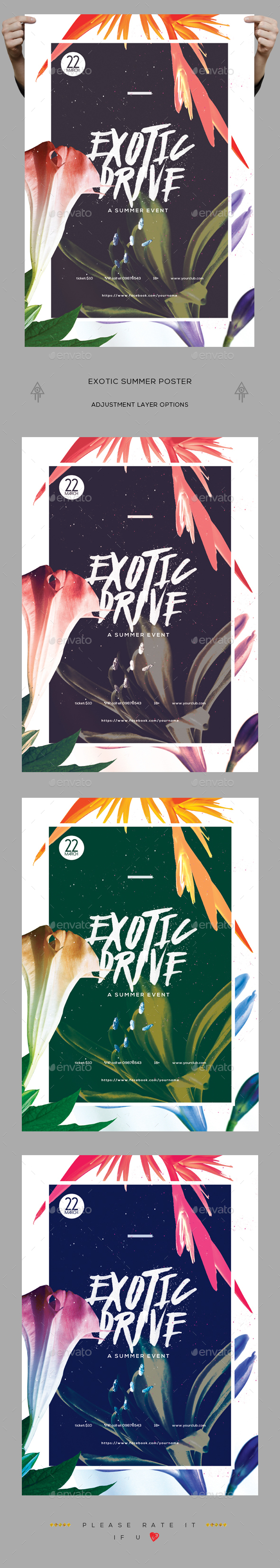 Exotic Summer Poster / Flyer - Clubs & Parties Events