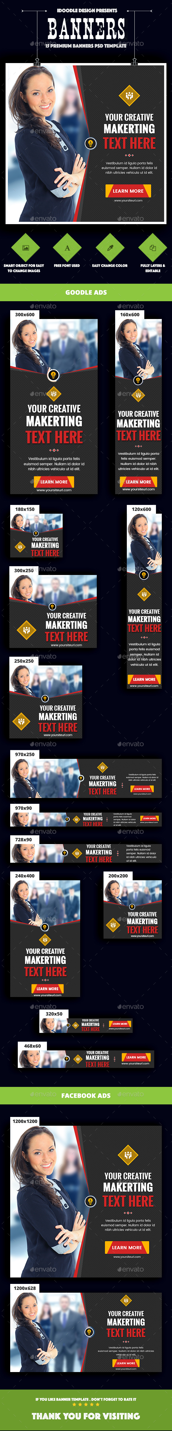 Multipurpose Banners Ads - Banners & Ads Web Elements