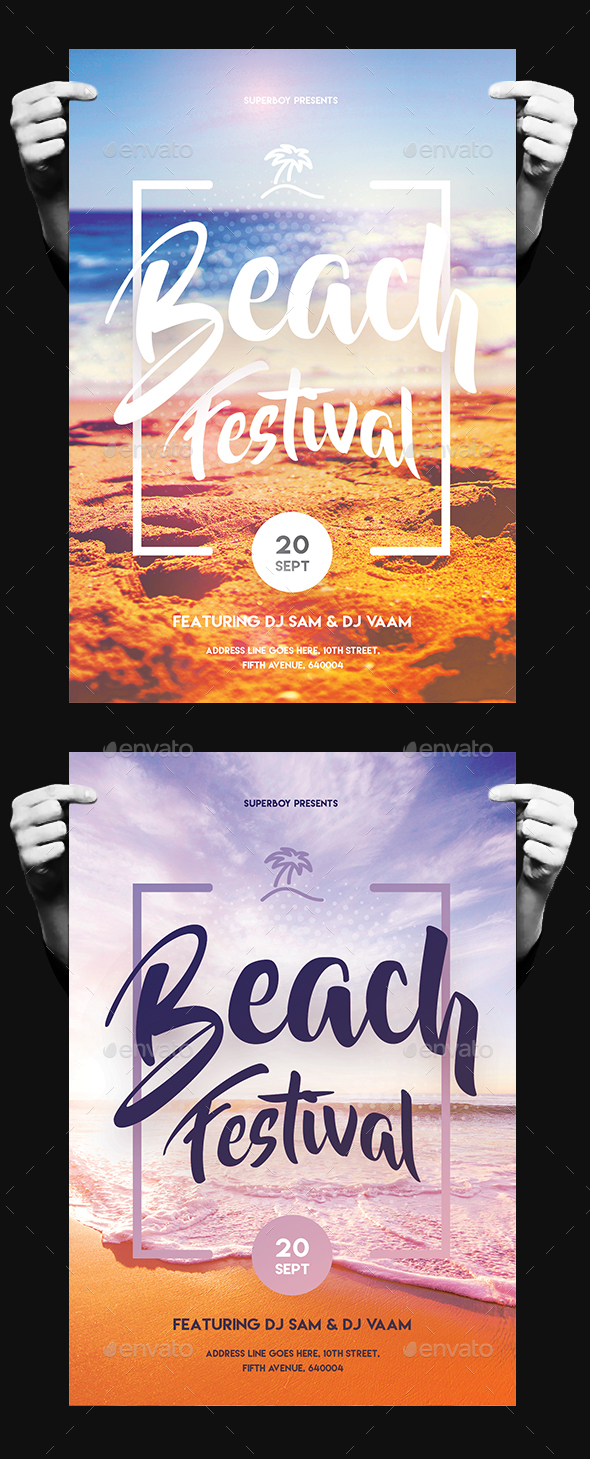 Beach Festival Flyer - Clubs & Parties Events