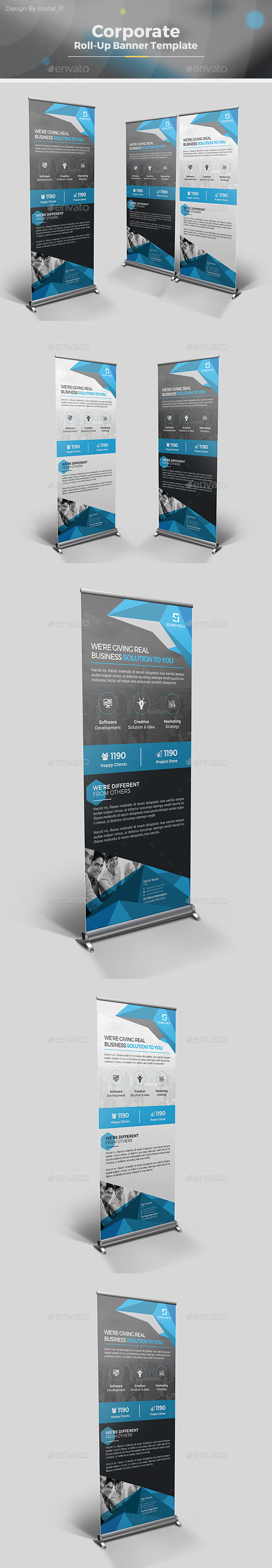 Corporate Roll-up Banner - Signage Print Templates