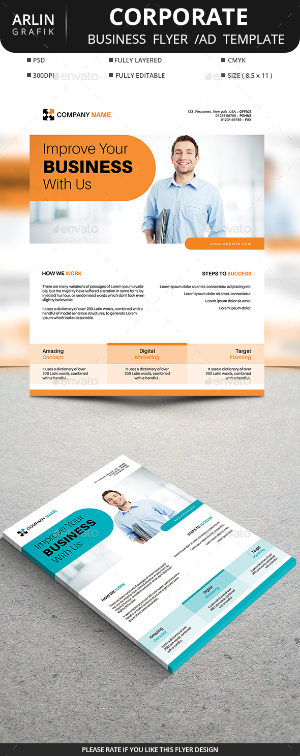 Corporate Business Flyer - Corporate Flyers